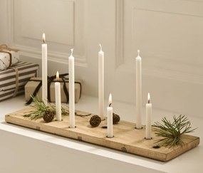 Ib Laursen Drevený svietnik Board Unique 50 cm