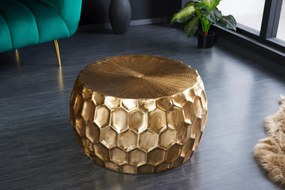 Konferenčný stolík Organic Orient - 70cm zlatý