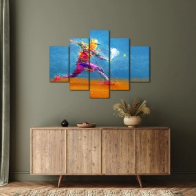 Obraz - Maľovaný tenista (150x105 cm)