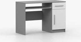 PC stolík Oleg II (biela + sivá). Akcia -12%. Vlastná spoľahlivá doprava až k Vám domov. 1071599