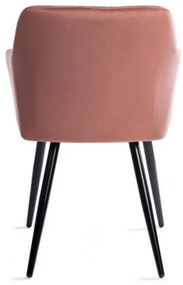 SADA 2x Jedálenská stolička RICO ružová