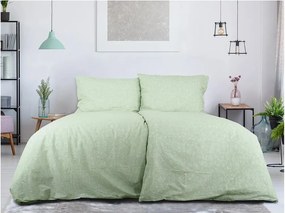 Krepové obliečky z Renforcé bavlny GREEN FLOWERS zelené Rozmer obliečky: 70 x 90 cm | 140 x 200 cm