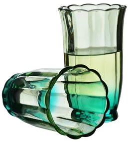 Sklenice VINI 450 ml zelená/modrá