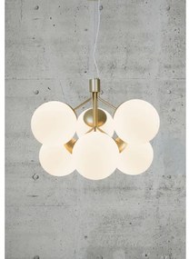 Nordlux - Luster na lanku IVONA 6xE27/28W/230V zlatá