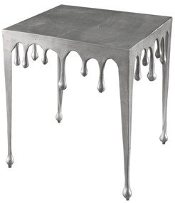 Dizajnový odkladací stolík Gwendolyn L 50 cm strieborný