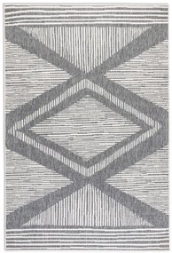Obojstranný koberec Elle Decoration GEMINI Rhombus strieborný