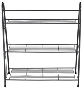 Kondela Regál, 3-policový, tmavosivá, VERUMA