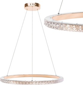 Toolight Toolight, LED stropné osvetlenie 59cm, 36W, 4000K, MS009-C, ružové zlato, OSW-09619