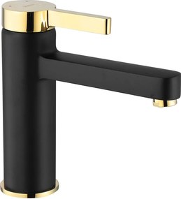 Rea Polo - umývadlová batéria, čierna-zlatá, REA-B9977