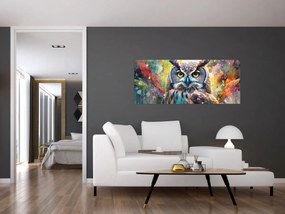 Obraz - Maľba sovy (120x50 cm)