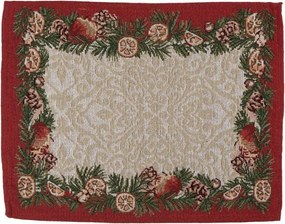 6ks látkové prestieranie s vianočným stromčekom - 33*45 cm
