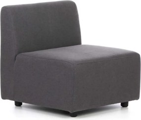 Sedačka LEA, kresielko, tmavo sivá