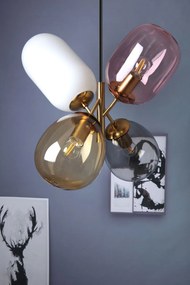 Toolight Toolight, Stropné svietidlo zo skla viacfarebné E14 60W APP436-4C, OSW-00565