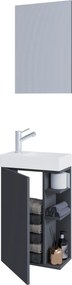 XXXLutz HOSŤOVSKÁ KÚPEĽŇA, antracitová, 40 cm MID.YOU - Online Only kúpeľne - 000657042107