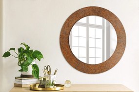 Okrúhle ozdobné zrkadlo Hrdzavý kov fi 50 cm