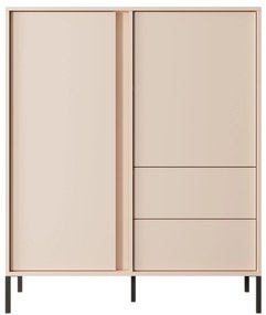Komoda Danton 2D2S (béžová). Akcia -19%. Vlastná spoľahlivá doprava až k Vám domov. 1071343