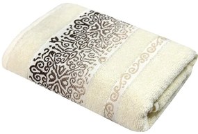 Uterák Arabesca 70x140 ekru (500GSM)