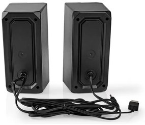 Nedis GSPR31020BK - SÚPRAVA 2x LED RGB Herný reprodukor 18W/5V