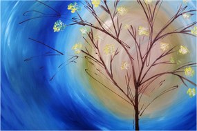 Obraz - Strom zakrývajúci slnko (90x60 cm)
