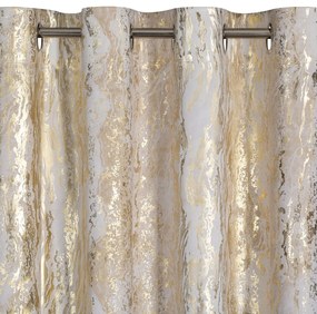 ZATEMŇOVACÍ ZÁVES NA KRÚŽKOCH SOFI 135X250 CM VZOROVANÁ