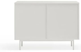 Nízka komoda v dekore duba v bielo-prírodnej farbe 108x80 cm Sierra – Teulat