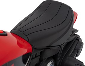 Ramiz Chopper FASTER batériový bicykel pre deti Červený + FM rádio + Audio panel + LED