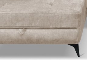 Rohová sedacia súprava Sergio, béžová látka, ľavý roh