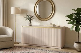 Dizajnová komoda SCARLET 154cm béžová