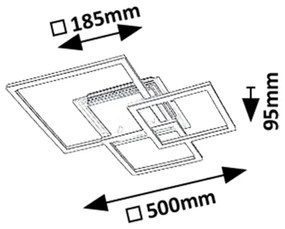 Rabalux 71371 - LED stropné svietidlo OTTAVIA LED/40W/230V 3000K