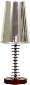 CLX Stolová dizajnová lampa LIVORNO, 1xE27, 60W, červená