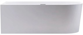 CERANO - Voľne stojaca akrylátová vaňa Bianco, ľavá - biela matná - 170x80 cm, CER-CER-477806