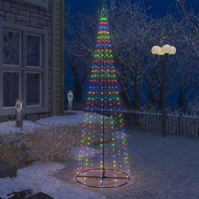 Vianočný stromček, kužeľ, 330 LED, farebné svetlo 100x300cm 51289