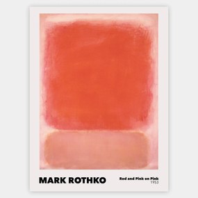 Plagát Red and Pink on Pink | Mark Rothko