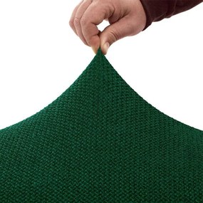 Super strečové poťahy HARMONIA zelená taburetka (40 - 60 cm)
