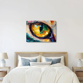 Obraz - Maľba mačacieho oka (70x50 cm)