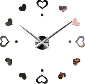 SENTOP | Nástenné hodiny ako obraz moderné hodiny vyrobené z plastu 12S046-S-Wall clock HEU- analógové