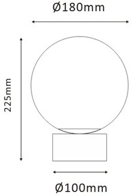 ONLI - Stolná lampa JANET 1xE14/6W/230V pr. 20 cm