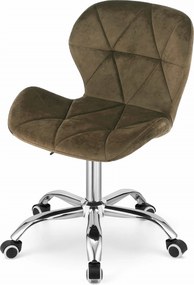 AKCIA Hnedé kancelárske kreslo AVOLA VELVET II. akosť