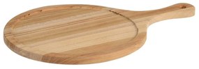 Excellent Houseware Doska na krájanie Teak, teakové drevo, (FI) 37 cm