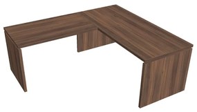 Ergonomický stôl Verno 180 x 200 cm, ľavý, orech