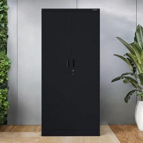 Čierna kovová skriňa JAN Compact 1750 x 800 x 400 mm