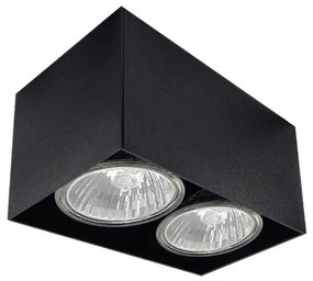 Brosline 1076 - Bodové svietidlo CAGE 2xGU10/10W/230V čierne