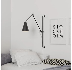 ByRydens 4300530-4002 - Nástenná lampa YUKON 1xE27/5W/230V čierna