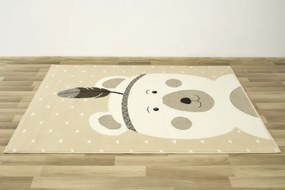 Detský koberec Luna Kids 534222/97955 - Medvedík indián, slonia kosť
