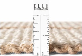 Krémovobiely ručne tkaný jutový koberec 160x230 cm Harvest Sierra – Elle Decoration