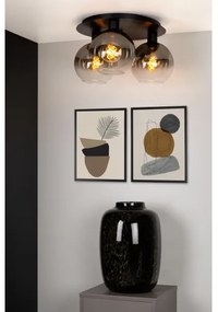 Lucide 74114/03/30 - Stropné svietidlo MARIUS 3xE27/40W/230V čierna