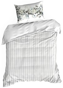 SATÉNOVÉ OBLIEČKY NIKA56 200X220 CM, 2 KS 70X80 CM VZOROVANÉ