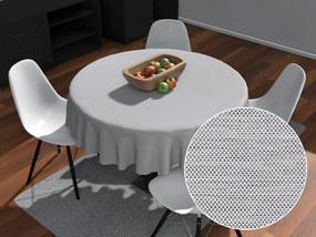 Biante Teflónový okrúhly obrus TF-067 Sivý režný Ø 50 cm