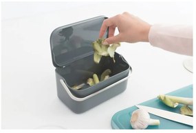 Tmavosivá nádoba na kompostovateľný odpad 1,8 l SinkSide – Brabantia