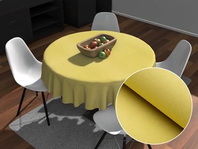 Biante Dekoračný okrúhly obrus BKW-209 Žltozelený žíhaný Ø 130 cm